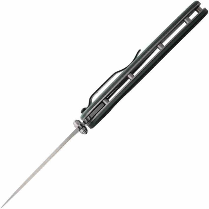 Couteau Ontario RAT 1 Green Lame Acier S35VN Stonewash Manche G10 Linerlock Clip ON8992 - Livraison Gratuite