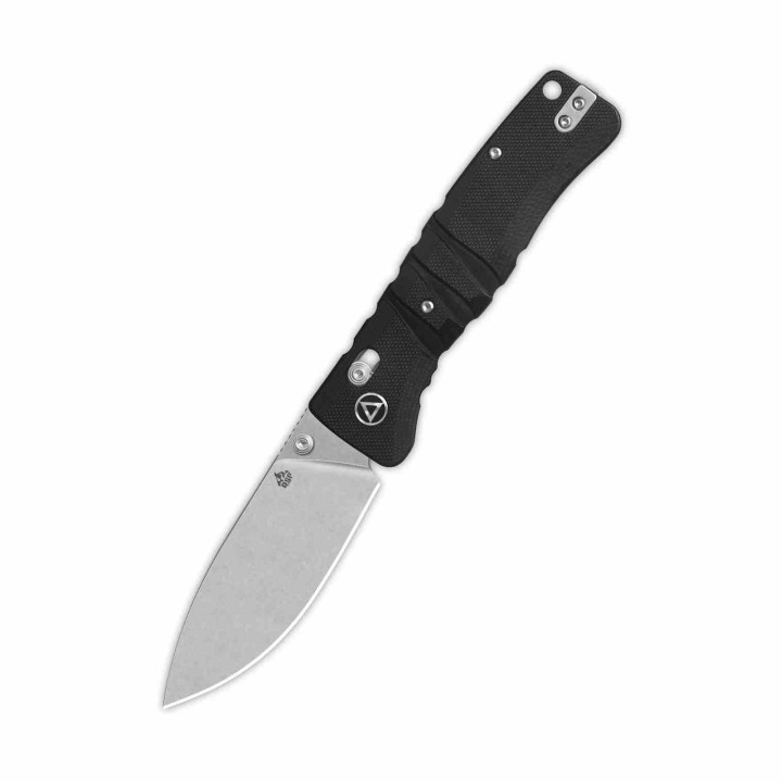 Couteau QSP Ripley Black Manche G10 Lame Acier 14C28N SW IKBS Glyde Lock Clip QS160A1 - Livraison Gratuite