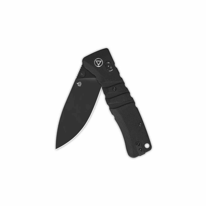 Couteau QSP Ripley Black Manche G10 Lame Acier 14C28N BLK IKBS Glyde Lock Clip QS160A2 - Livraison Gratuite