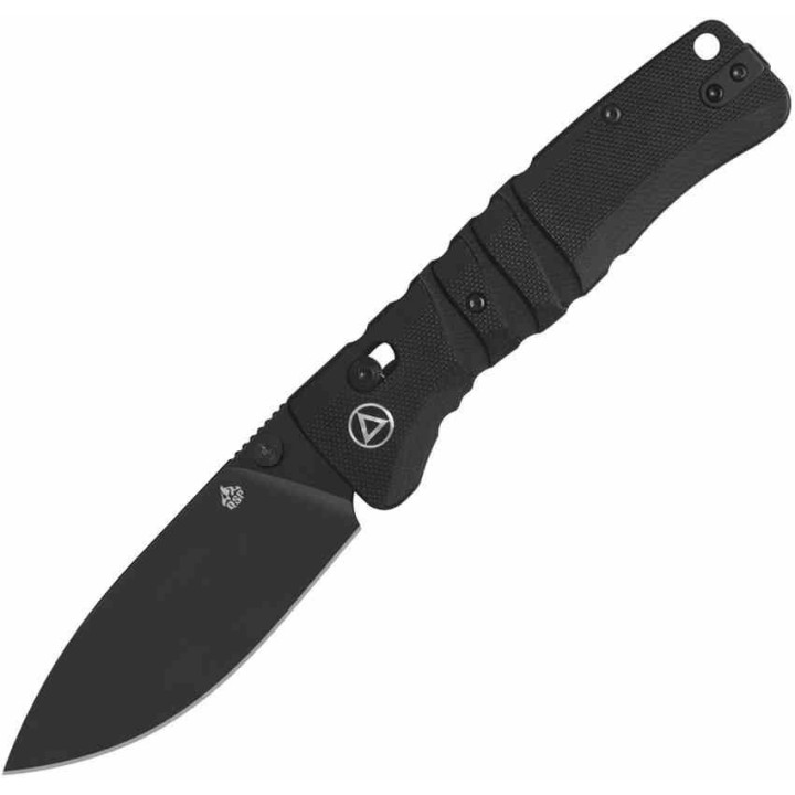 Couteau QSP Ripley Black Manche G10 Lame Acier 14C28N BLK IKBS Glyde Lock Clip QS160A2 - Livraison Gratuite