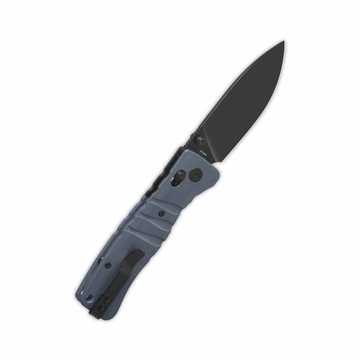 Couteau QSP Ripley Gray Manche G10 Lame Acier 14C28N BLK IKBS Glyde Lock Clip QS160B2 - Livraison Gratuite