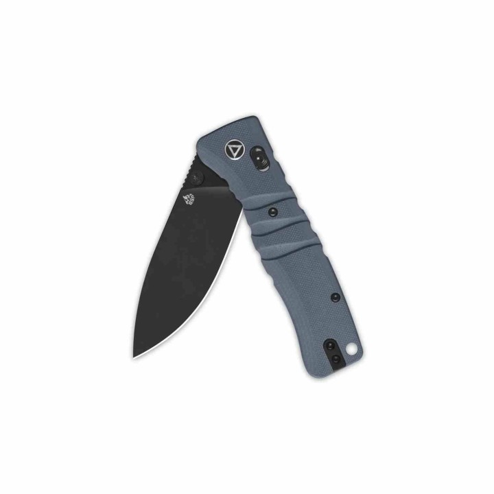 Couteau QSP Ripley Gray Manche G10 Lame Acier 14C28N BLK IKBS Glyde Lock Clip QS160B2 - Livraison Gratuite