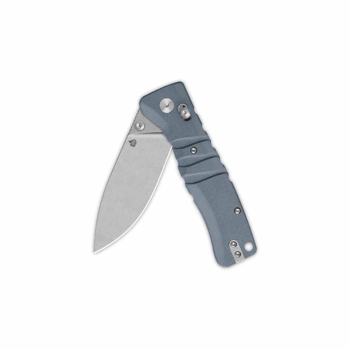 Couteau QSP Ripley Gray Manche G10 Lame Acier 14C28N SW IKBS Glyde Lock Clip QS160B1 - Livraison Gratuite