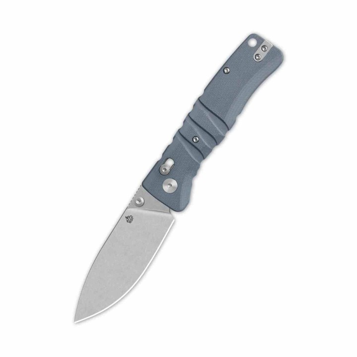 Couteau QSP Ripley Gray Manche G10 Lame Acier 14C28N SW IKBS Glyde Lock Clip QS160B1 - Livraison Gratuite