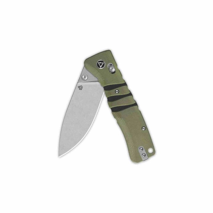 Couteau QSP Ripley Green Manche G10 Lame Acier 14C28N SW IKBS Glyde Lock Clip QS160C1 - Livraison Gratuite