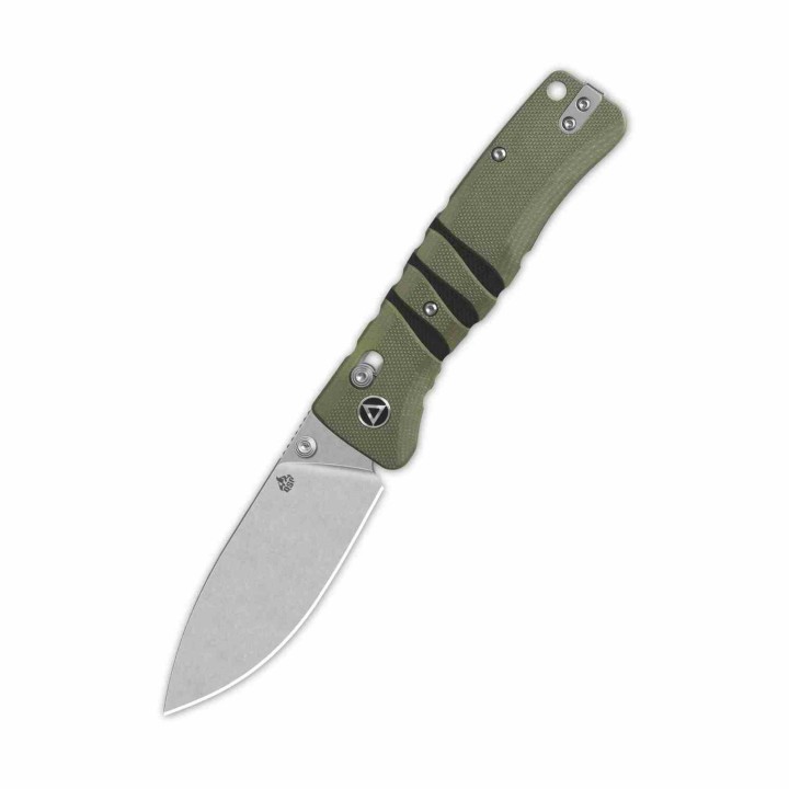 Couteau QSP Ripley Green Manche G10 Lame Acier 14C28N SW IKBS Glyde Lock Clip QS160C1 - Livraison Gratuite