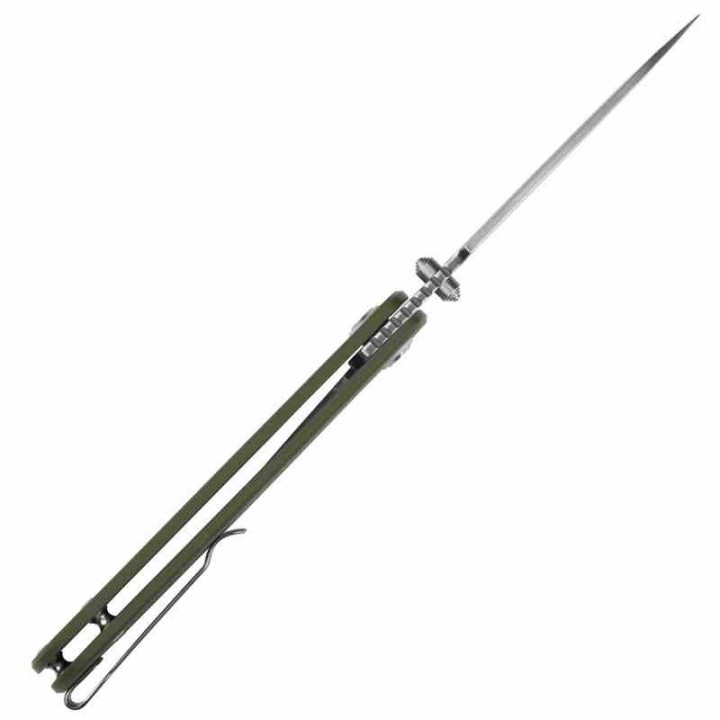 Couteau CJRB Cutlery Nova Green Manche G10 Lame Tanto Acier AR-RPM9 IKBS Liner Lock Clip J1937GN - Livraison Gratuite