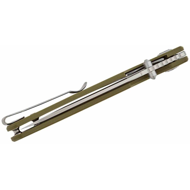 Couteau CJRB Cutlery Nova Green Manche G10 Lame Tanto Acier AR-RPM9 IKBS Liner Lock Clip J1937GN - Livraison Gratuite