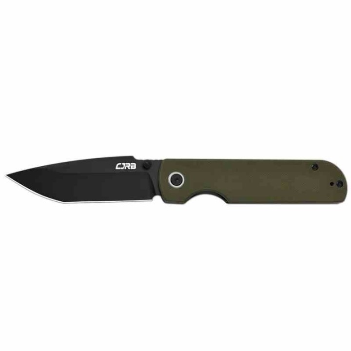 Couteau CJRB Cutlery Nova Green Manche G10 Lame Tanto Acier AR-RPM9 BLK IKBS Liner Lock Clip J1937BGN - Livraison Gratuite