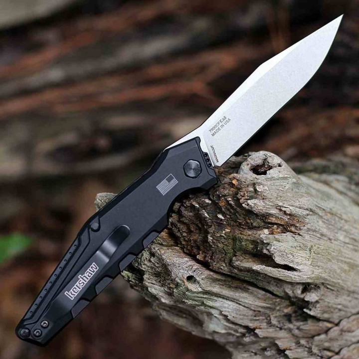 Couteau Automatique Kershaw Launch 7 AUTO Lame Acier MagnaCut Clip Point Manche FCarbone/Alu USA KS7900CF - Livraison Gratuite