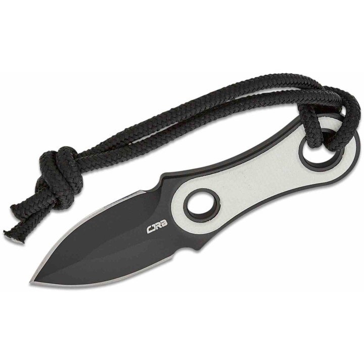 Couteau CJRB Knap White Manche G10 Lame Dague Acier AR-RPM9 Etui Cuir J1940BWH - Livraison Gratuite