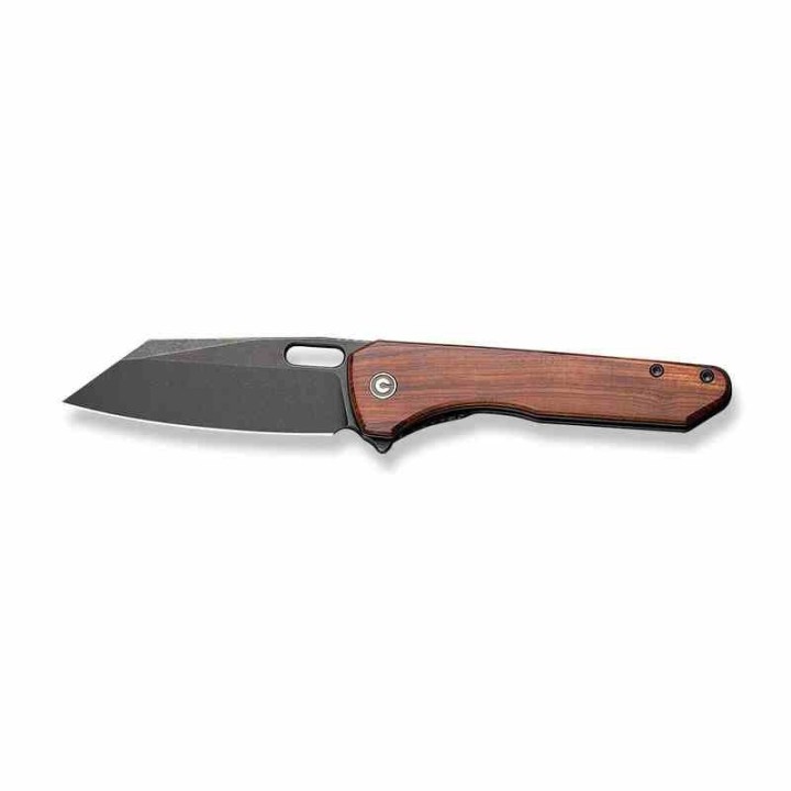 Couteau CIVIVI Nugz Guibourtia Manche Bois Lame Tanto Reverse Acier 14C28N IKBS Linerlock Clip CIVC230603 - Livraison Gratuite
