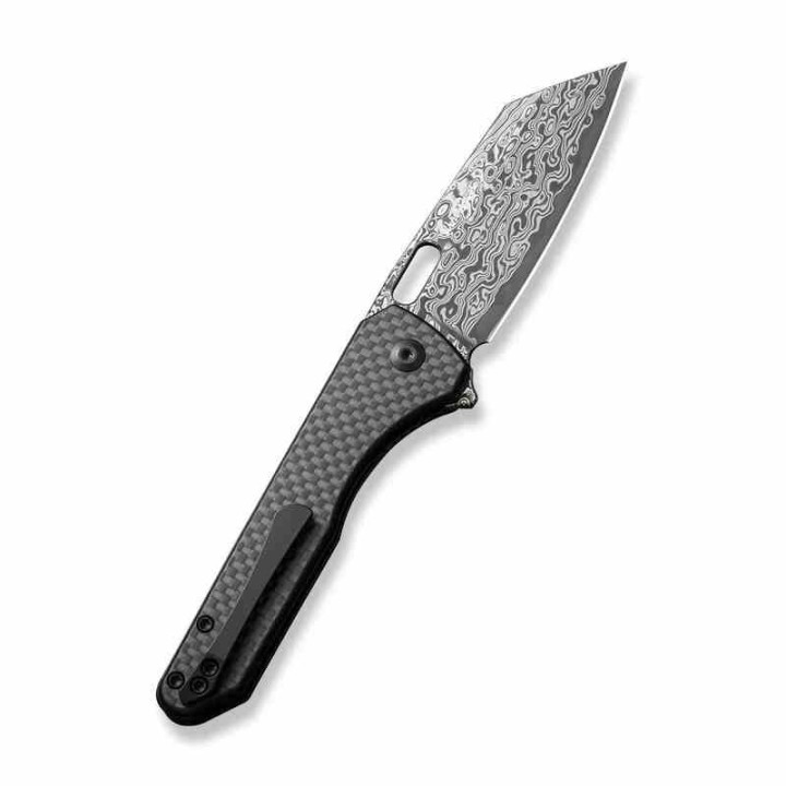 Couteau CIVIVI Nugz Damas Manche CarbonFiber/G10 Lame Tanto Reverse IKBS Linerlock Clip CIVC23060DS1 - Livraison Gratuite