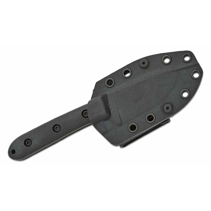 Couteau ESEE Pacaya Black Manche Micarta Lame Acier CPM-3V Black Etui Kydex Clip Made USA ESPACAYA3VB - Livraison Gratuite