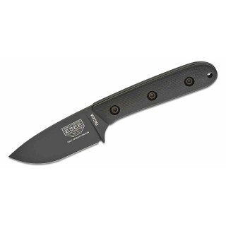 Couteau ESEE Pacaya Black Manche Micarta Lame Acier CPM-3V Black Etui Kydex Clip Made USA ESPACAYA3VB - Livraison Gratuite