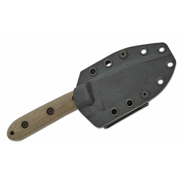 Couteau ESEE Pacaya Olive Manche Micarta Lame Acier CPM-3V Cerakote Etui Kydex Clip Made USA ESPACAYA3VOD - Livraison Gratuite