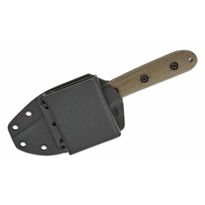 Couteau ESEE Pacaya Olive Manche Micarta Lame Acier CPM-3V Cerakote Etui Kydex Clip Made USA ESPACAYA3VOD - Livraison Gratuite