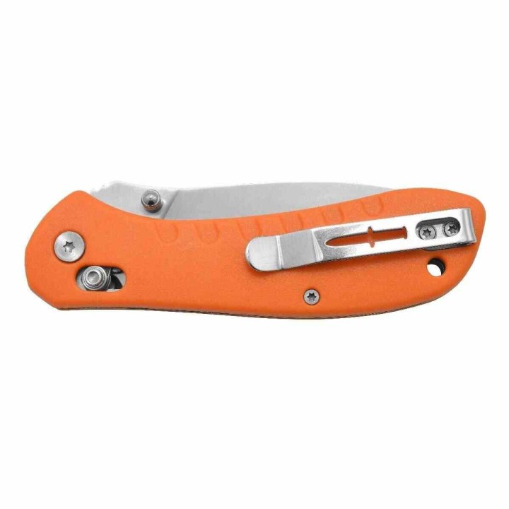 Couteau Camillus Rovax Orange Lame Acier 420 Manche GFN Cuda Lock Clip CM19620 - Livraison Gratuite