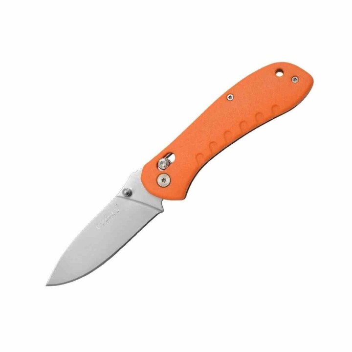 Couteau Camillus Rovax Orange Lame Acier 420 Manche GFN Cuda Lock Clip CM19620 - Livraison Gratuite