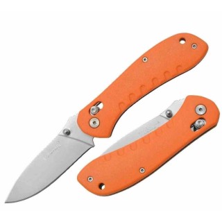 Couteau Camillus Rovax Orange Lame Acier 420 Manche GFN Cuda Lock Clip CM19620 - Livraison Gratuite