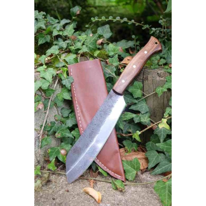 Buchcraft Couteau De Chasse Mountain Mountaineer Lame Acier Carbone 1075 Etui Cuir F Artisanat MOUN1075 - Livraison Gratuite