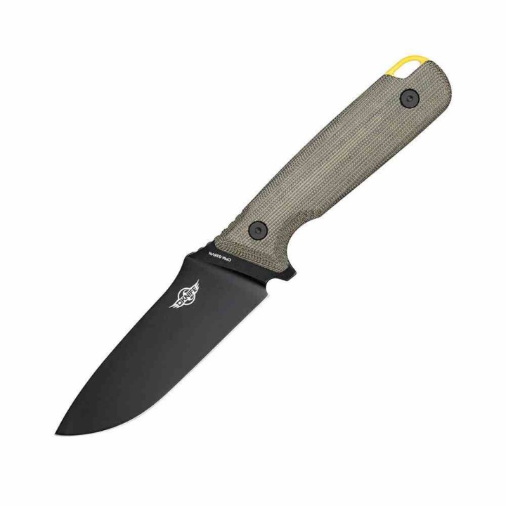 Couteau Olight Fortitude 2 Manche Micarta&G10 Lame Acier CPM-S35VN Etui Cuir OLTFORT2BK - Livraison Gratuite