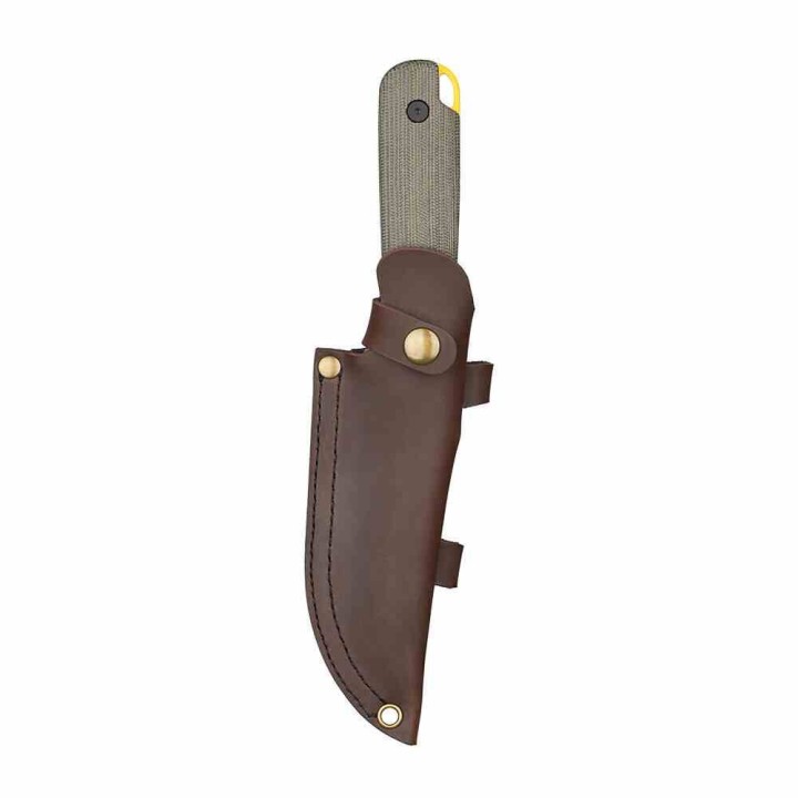 Couteau Olight Fortitude 2 Manche Micarta&G10 Lame Acier CPM-S35VN Etui Cuir OLTFORT2BK - Livraison Gratuite