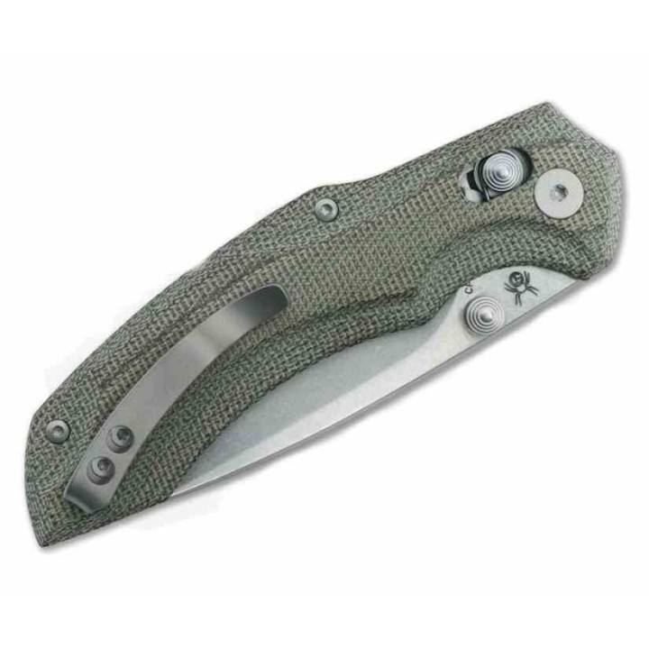 Couteau Viper Oniro Green Manche Micarta Lame Acier CPM MagnaCut IKBS Crossbar lock Clip Made Italy V6012CG - Livraison Gratuite