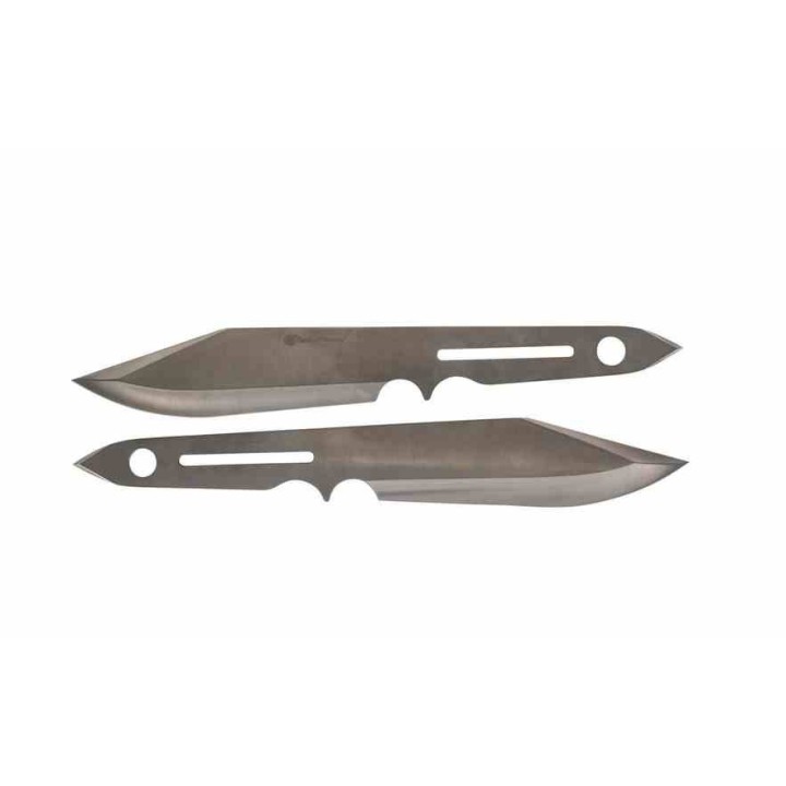 Lot de 2 Couteaux de Lancer Smith&Wesson Bullseye Throwing Bowie Lame Acier 3Cr13 Etui Nylon SW1205005 - Livraison Gratuite