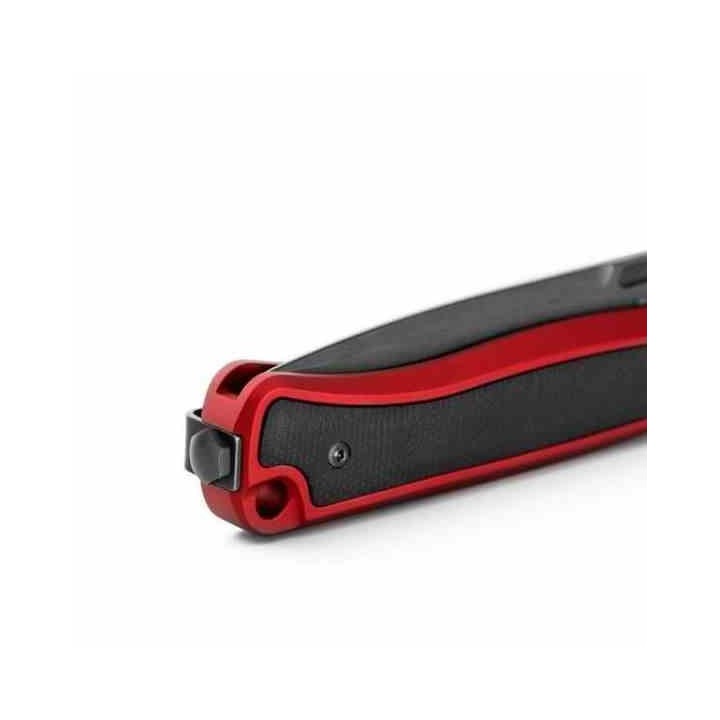 Couteau LionSteel Skinny Red/Black Lame Acier CPM-Magnacut Black Manche Alu/Micarta IKBS Italy LSTSK01ARD - Livraison Gratuite