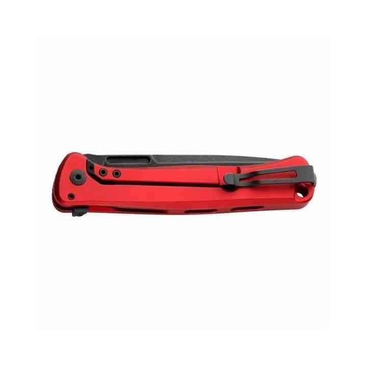 Couteau LionSteel Skinny Red/Black Lame Acier CPM-Magnacut Black Manche Alu/Micarta IKBS Italy LSTSK01ARD - Livraison Gratuite