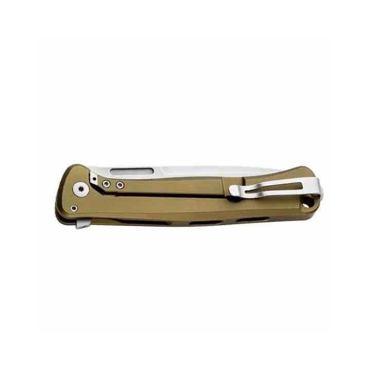 Couteau LionSteel Skinny Green Lame Acier CPM-Magnacut Manche Alu/Micarta Frame Lock IKBS Italy LSTSK01AGS - Livraison Gratuite