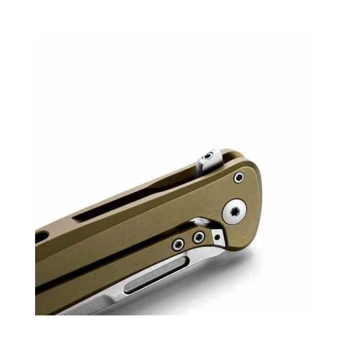 Couteau LionSteel Skinny Green Lame Acier CPM-Magnacut Manche Alu/Micarta Frame Lock IKBS Italy LSTSK01AGS - Livraison Gratuite