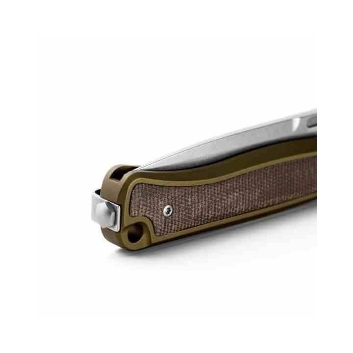 Couteau LionSteel Skinny Green Lame Acier CPM-Magnacut Manche Alu/Micarta Frame Lock IKBS Italy LSTSK01AGS - Livraison Gratuite