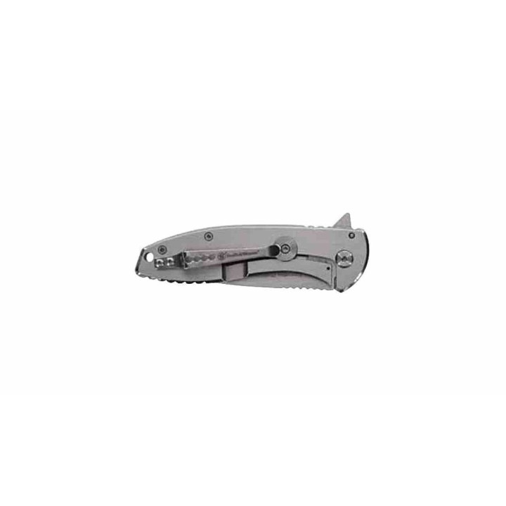 Couteau Smith&Wesson Executive Platinum Lame Acier 8Cr13MoV Manche Acier Framelock Clip SW1205009 - Livraison Gratuite