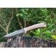 Couteau Bushcraft Condor Stratos Acier Carbone 1075 Manche Bois Etui Cuir Made El Salvador CTK2295HC - Livraison Gratuite