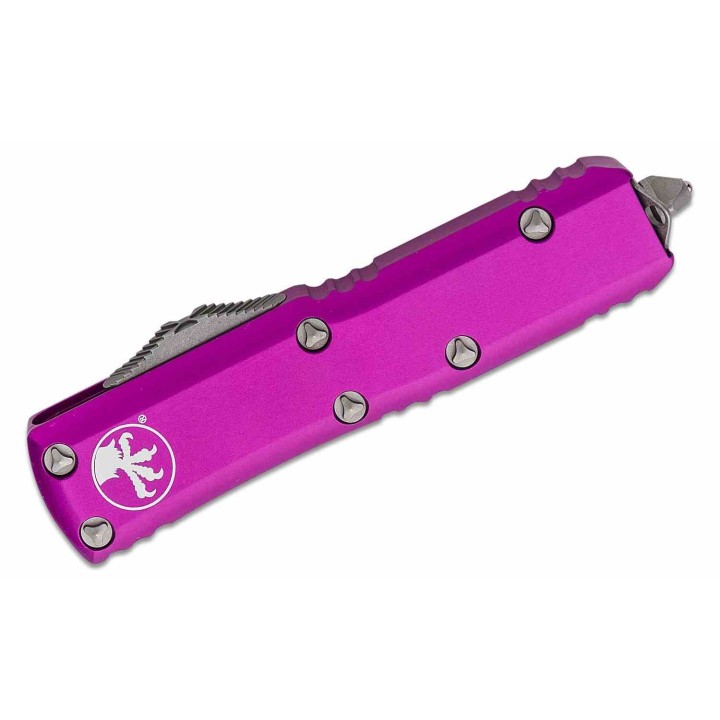 Couteau Microtech 233-10APVI UTX-85 AUTO OTF Lame Tanto Acier M390 Manche Alu Violet Made USA MCT23310APVI  - Livraison Gratuite