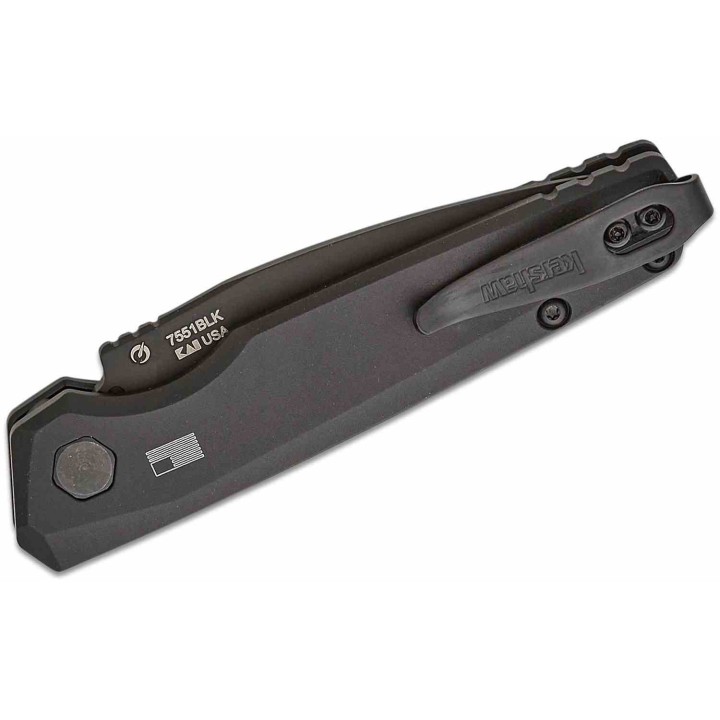 Couteau Automatique Kershaw Launch 18 AUTO Lame Acier CPM-154 Black Manche Black Alu USA KS7551BLK - Livraison Gratuite