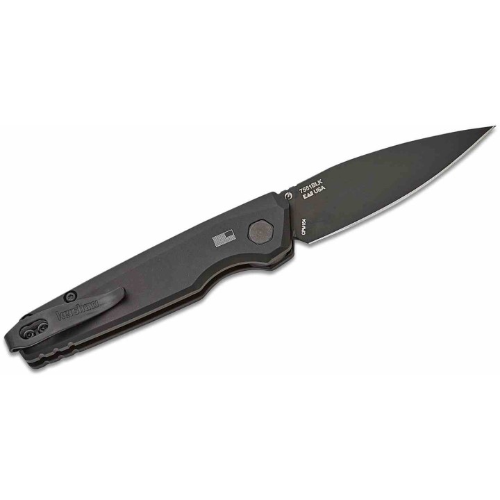 Couteau Automatique Kershaw Launch 18 AUTO Lame Acier CPM-154 Black Manche Black Alu USA KS7551BLK - Livraison Gratuite
