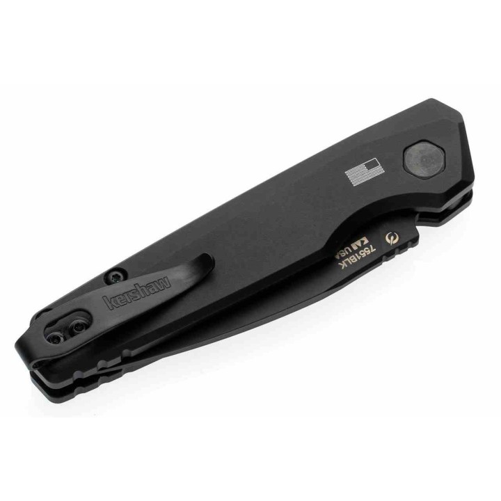Couteau Automatique Kershaw Launch 18 AUTO Lame Acier CPM-154 Black Manche Black Alu USA KS7551BLK - Livraison Gratuite