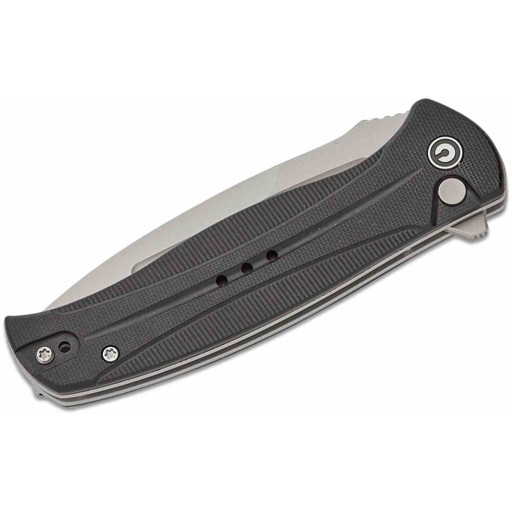 Couteau CIVIVI Incindie Black Manche G10 Lame Acier 14C28N SW IKBS Button Lock Clip CIVC230533 - Livraison Gratuite
