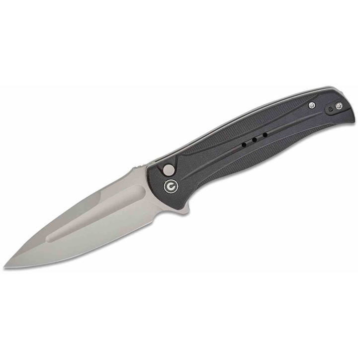 Couteau CIVIVI Incindie Black Manche G10 Lame Acier 14C28N SW IKBS Button Lock Clip CIVC230533 - Livraison Gratuite