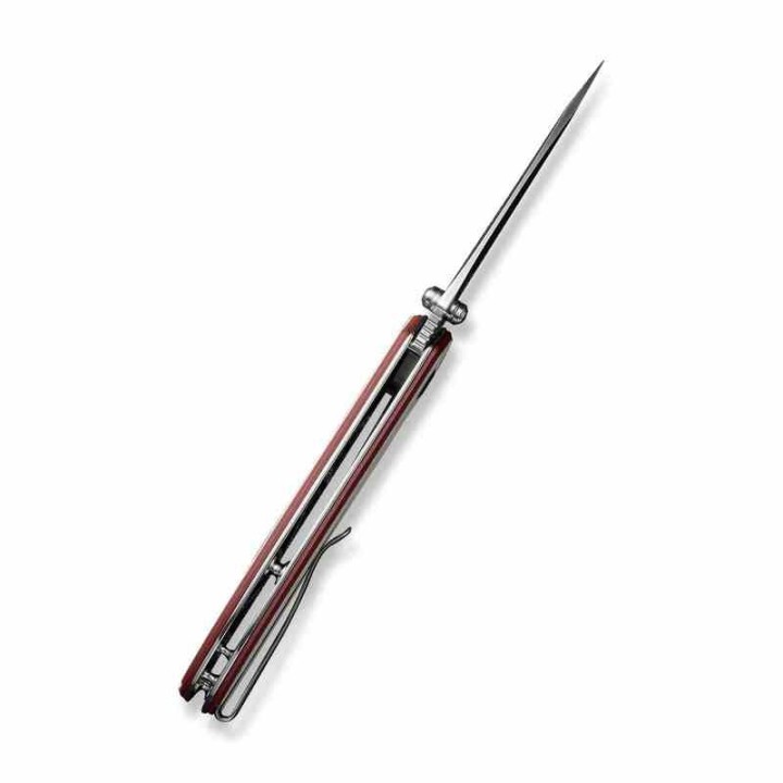 Couteau Sencut Hyrax Red/Ivory Manche G10 Lame Acier 9Cr18MoV Satin IKBS Linerlock Clip S230973 - Livraison Gratuite