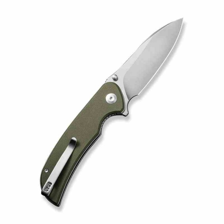 Couteau Sencut Borzam Od Green Manche G10 Lame Acier 9Cr18MoV Satin IKBS Linerlock Clip S230771 - Livraison Gratuite
