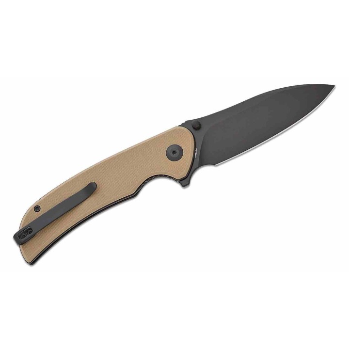 Couteau Sencut Borzam Tan Manche G10 Lame Acier 9Cr18MoV Black IKBS Linerlock Clip S230772 - Livraison Gratuite