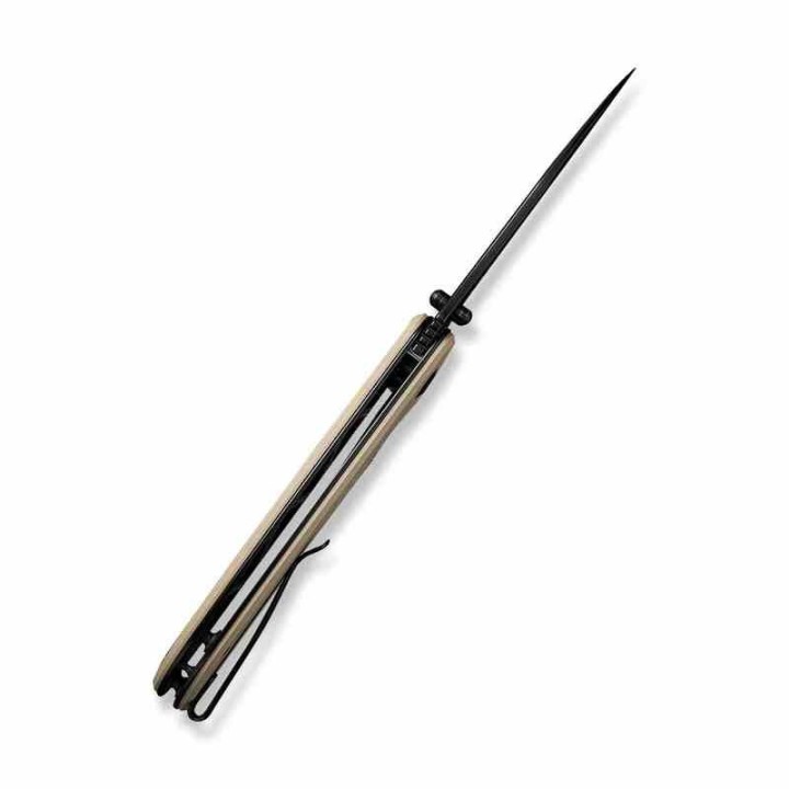 Couteau Sencut Borzam Tan Manche G10 Lame Acier 9Cr18MoV Black IKBS Linerlock Clip S230772 - Livraison Gratuite