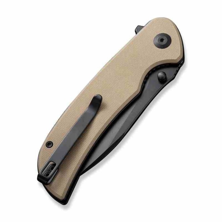 Couteau Sencut Borzam Tan Manche G10 Lame Acier 9Cr18MoV Black IKBS Linerlock Clip S230772 - Livraison Gratuite
