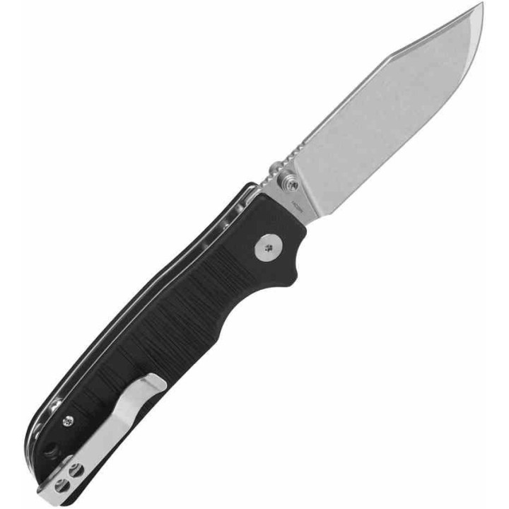  Couteau QSP Kali Black Manche G10 Lame Acier 14C28N SW IKBS Button Lock Clip QS159B1 - Livraison Gratuite