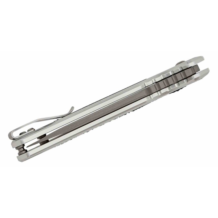 Couteau Kershaw Auto Launch 16 Tanto Lame Acier CPM-M4 Manche Raw Aluminum Button Lock USA KS7105RAW - Livraison Gratuite