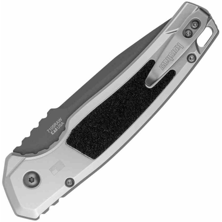 Couteau Kershaw Auto Launch 16 Tanto Lame Acier CPM-M4 Manche Raw Aluminum Button Lock USA KS7105RAW - Livraison Gratuite